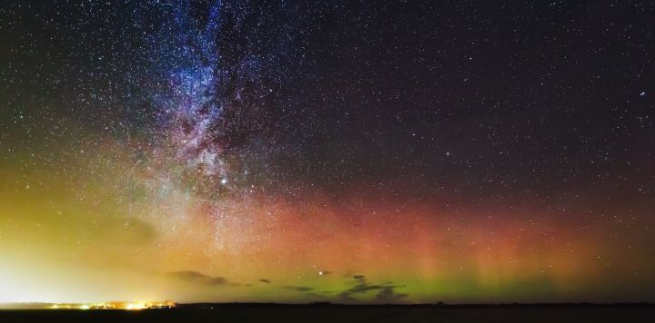 Noorderlicht op Schiermonnikoog