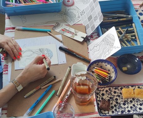 Aan het werk