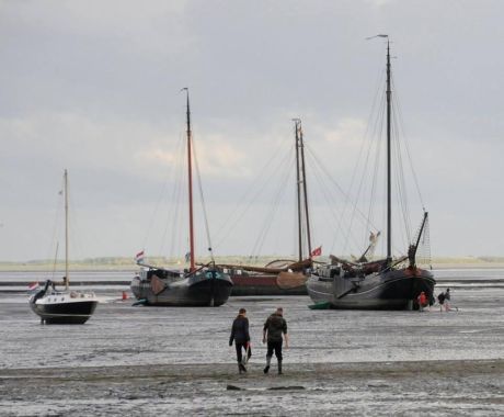 Voor anker op de ankerplaats