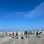 Hatha yoga op Schiermonnikoog