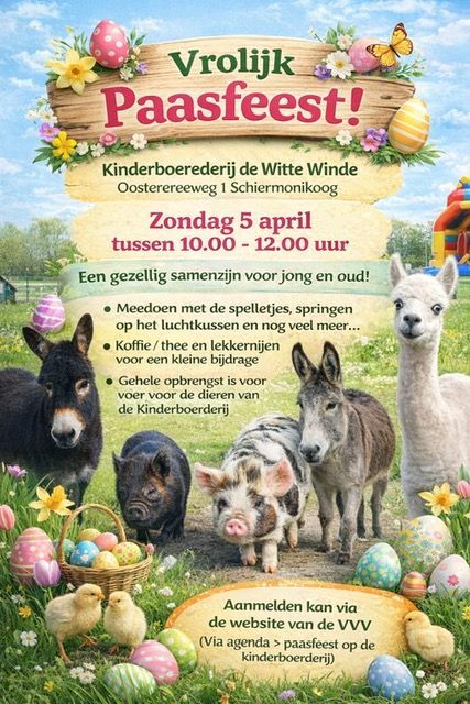 paasfeest op de kinderboerderij van Schiermonnikoog