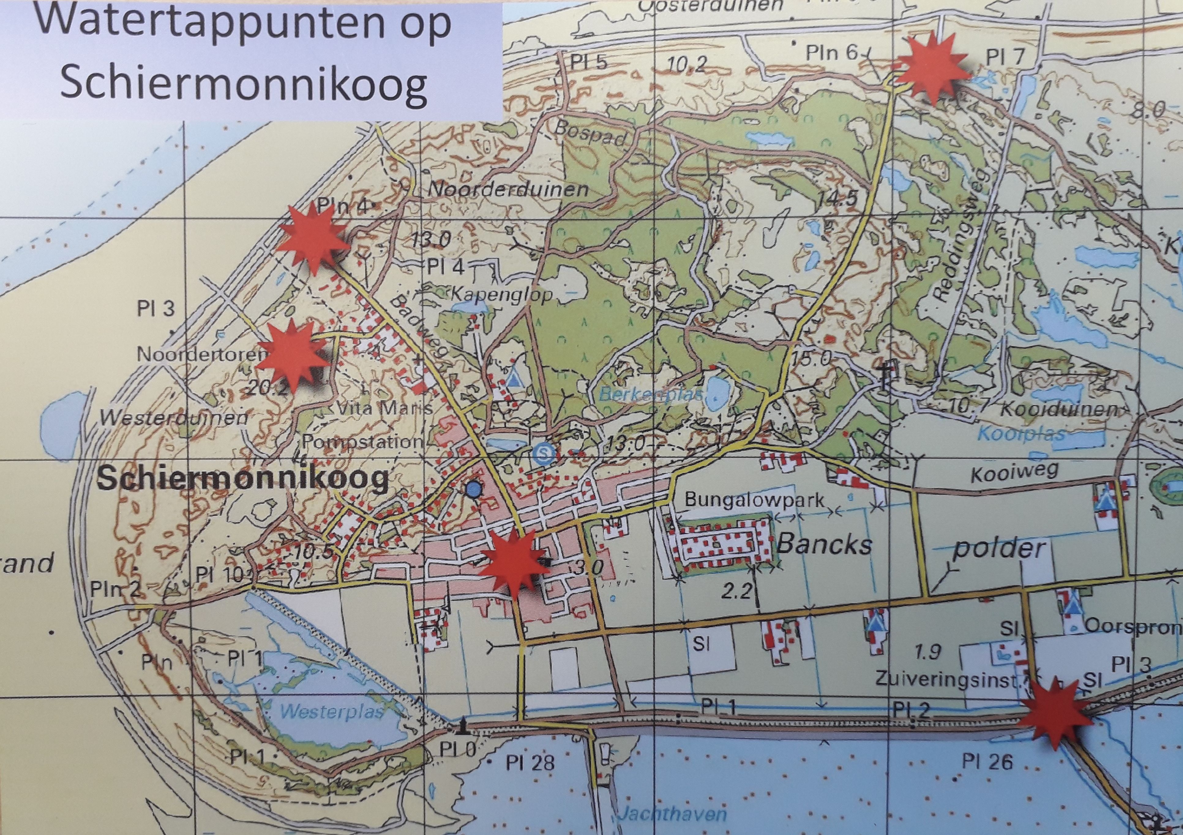Watertappunten Schiermonnikoog
