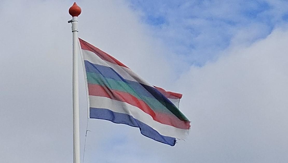 de eilander vlag van Schiermonnikoog
