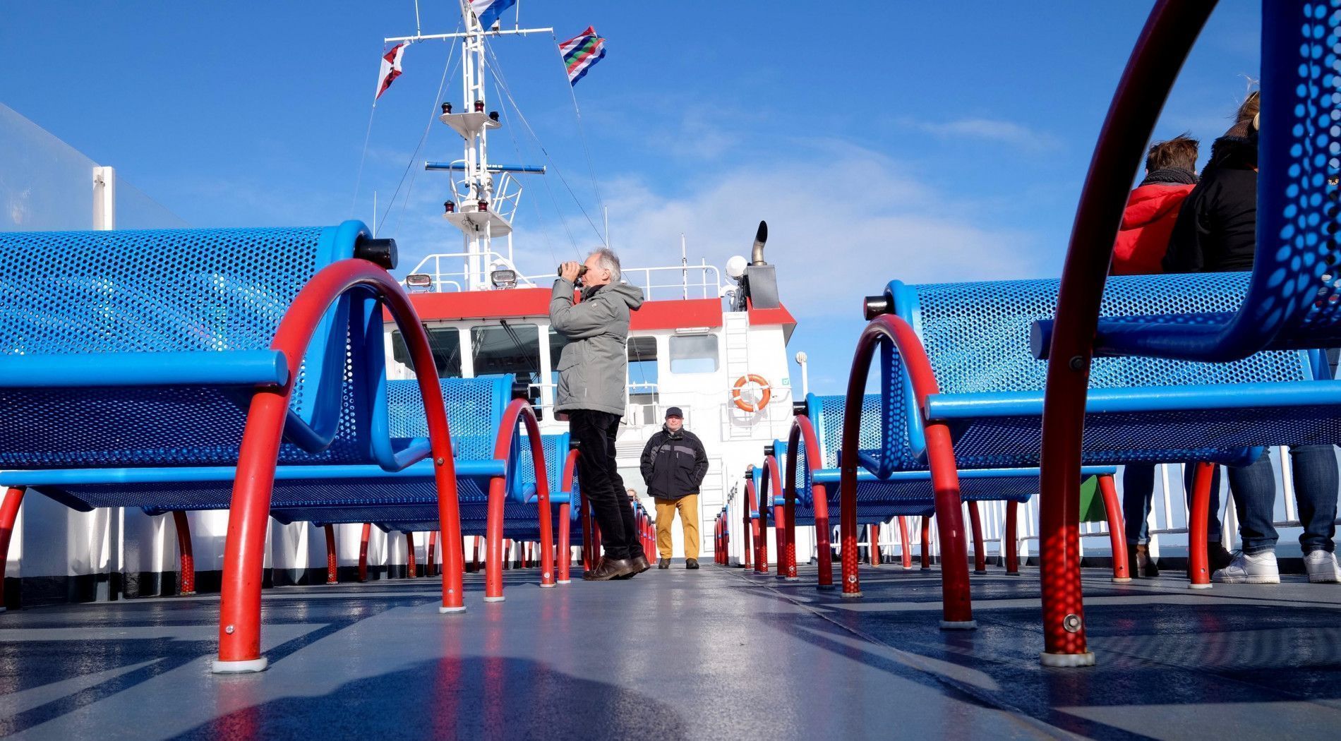 op de boot naar Schier!