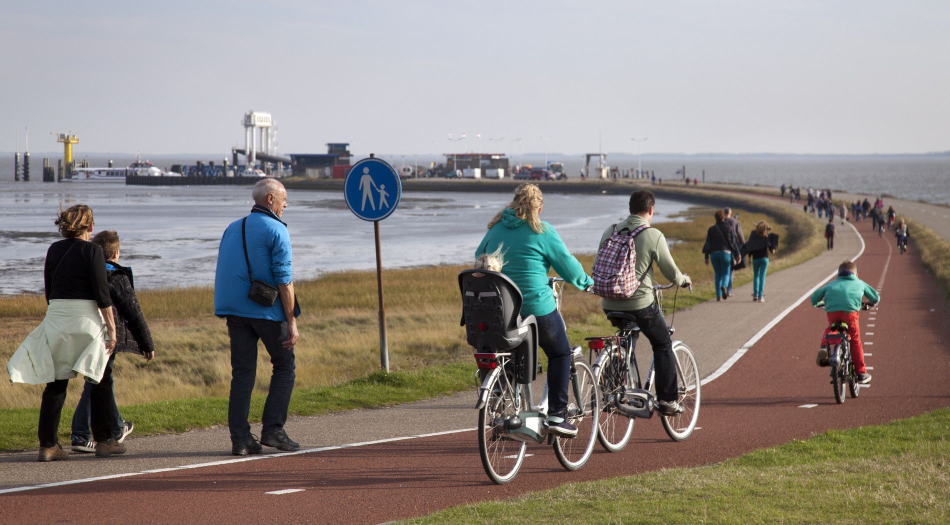 Op weg naar de boot