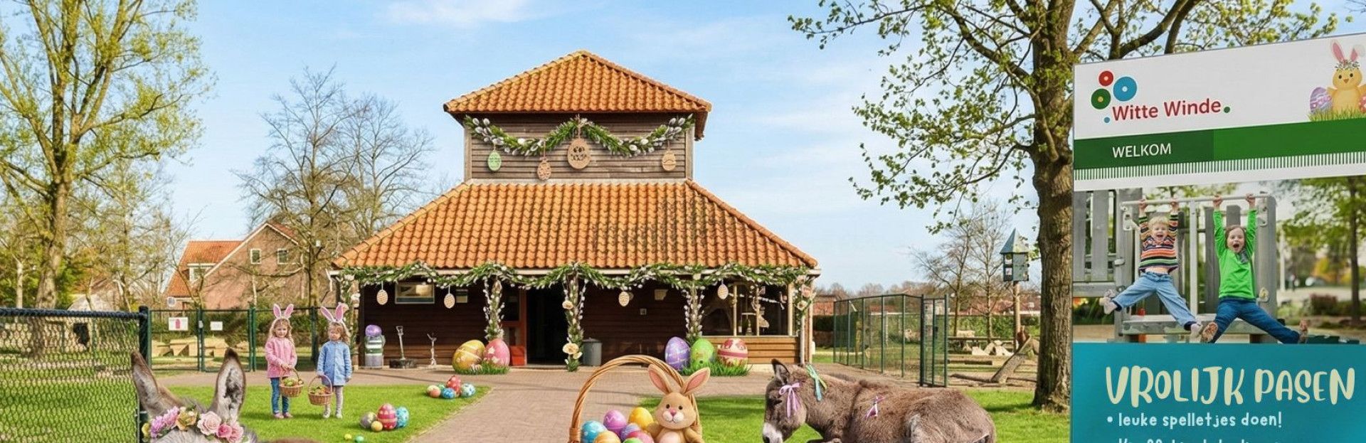 Pasen op de kinderboerderij