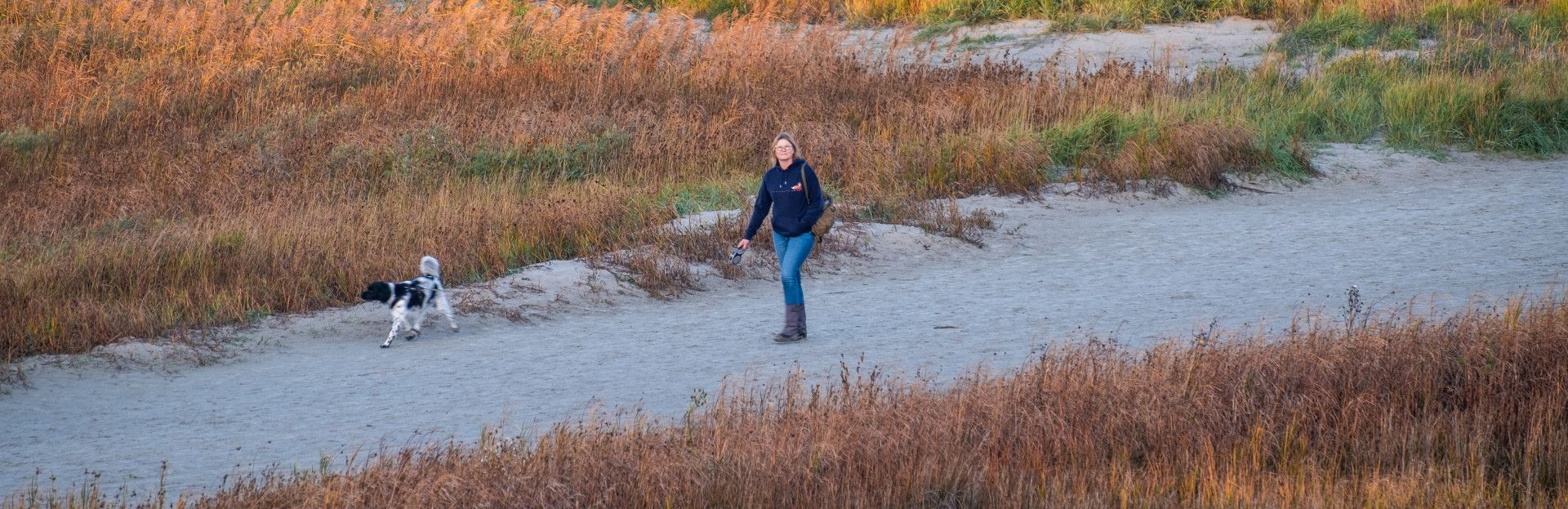 wandelen met hond op Schiermonnikoog