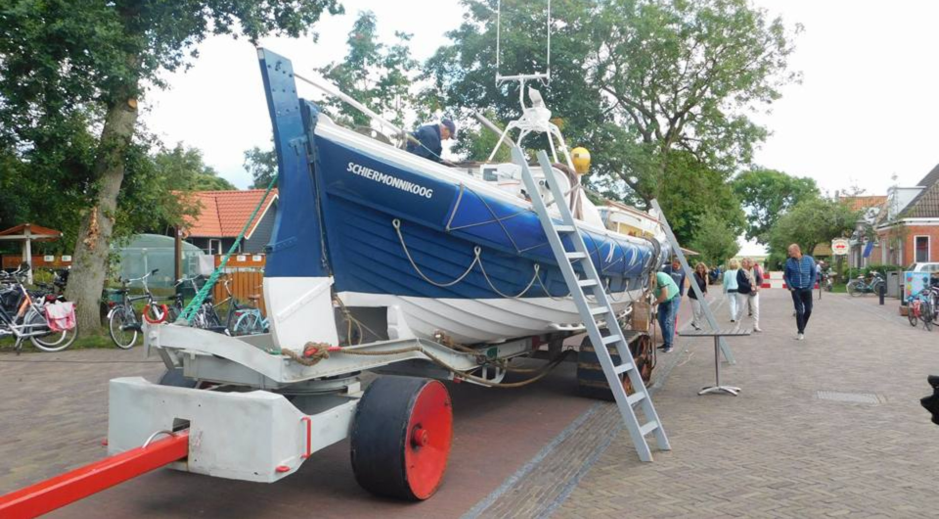 de Horsman op de strunmarkt van Schiermonnikoog