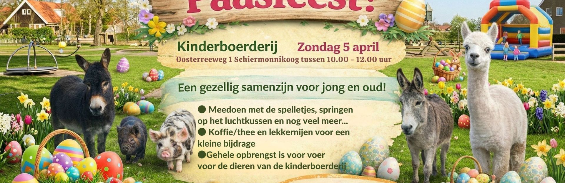 Pasen op de kinderboerderij
