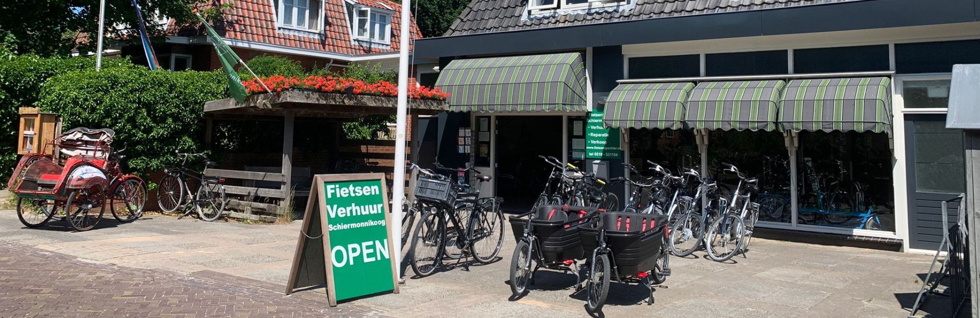 Fietsverhuur op Schiermonnikoog aan de Badweg