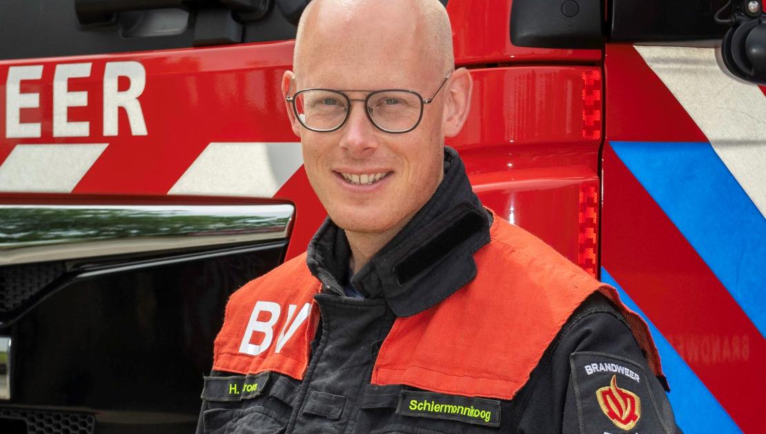 Brandweerman op Schiermonnikoog