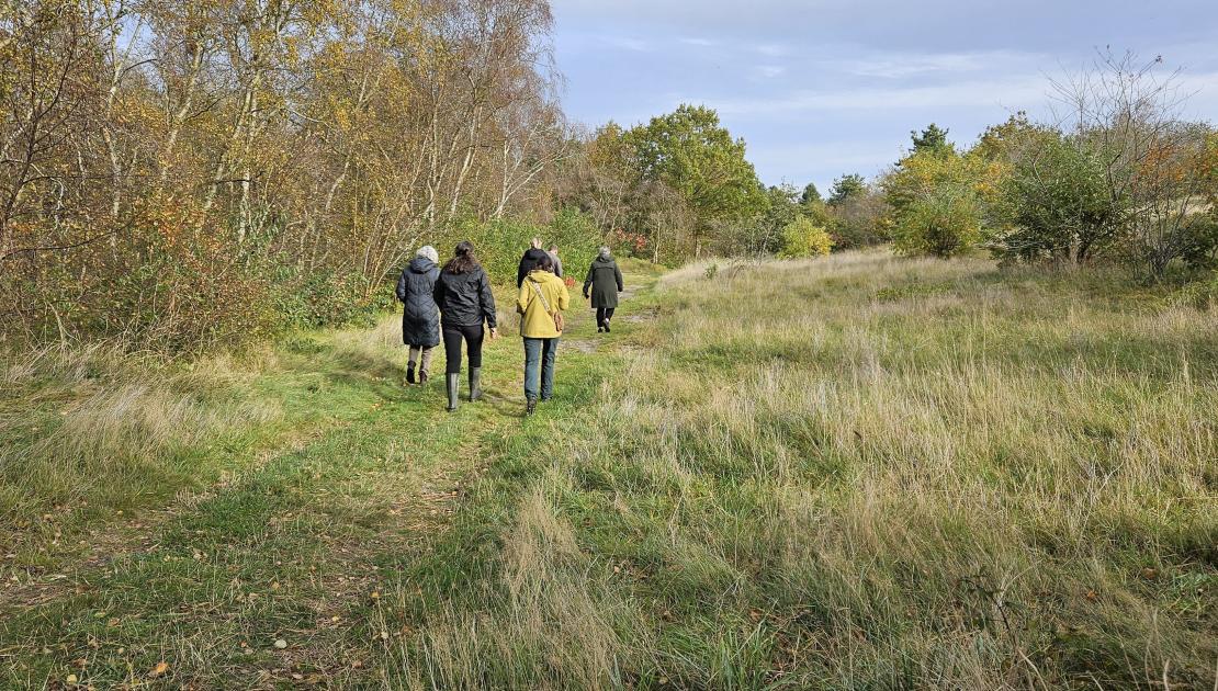 sportieve wandeling over Schiermonnikoog
